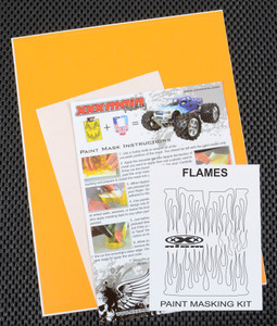 XXX Main Racing - Flames Paint Mask - M004L XXX Main Racing - Flames Paint Mask - M004L
