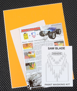 XXX Main Racing - Saw Blade Paint Mask - M033L XXX Main Racing - Saw Blade Paint Mask - M033L