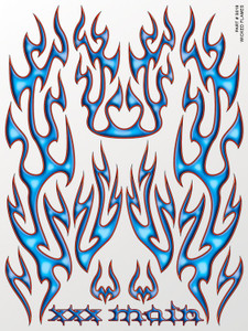 XXX Main Racing - Wicked Flames Sticker Sheet - S018 XXX Main Racing - Wicked Flames Sticker Sheet - S018