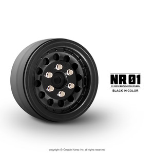 Gmade - 1.9 NR01 Beadlock Wheels (Black) (2) - 70224