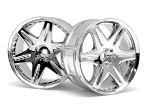 HPI Racing - LP32 Wheel Work LS406 Chrome (2pcs) - 3344