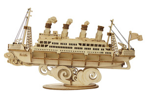 Robotime - Classic 3D Wood Puzzles; Cruise Ship - TG306 Robotime - Classic 3D Wood Puzzles; Cruise Ship - TG306