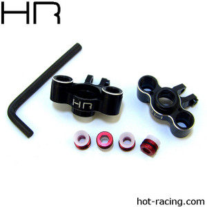 Hot Racing - Black Aluminum Knuckles, 1/16 (Red Screw) - VXS2101 Hot Racing - Black Aluminum Knuckles, 1/16 (Red Screw) - VXS2101