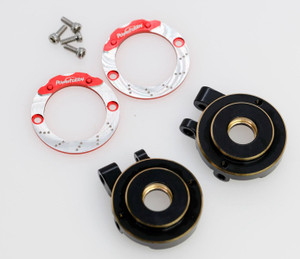 Power Hobby - Brass Front Knuckle with Brake Adapter, for TRX-4M - 5641