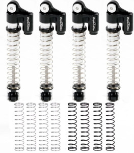 Power Hobby - Axial SCX24 Aluminum Threaded Long Travel Shocks 48mm Micro - PHSCX24021BK