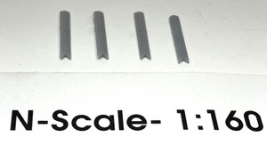 Phoenix Precision Model - N 7' Brick Wall Capstones 135 Degree Ang - 30507