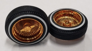 Pegasus - D Style Gold Rims and Tires - 1310