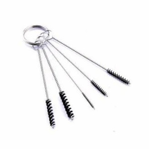 Vigiart Airbrush Compressor - 5 Piece Cleaning Brush Set w/Pouch - 724