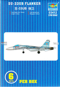 Trumpeter Models - SU-33UB FLANKER 12pcs 1:700 - 3412