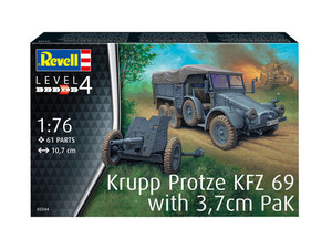 Revell Monogram Germany - Krupp Protze KFZ 69 w/3.7cm Pak 1:76 - 3344