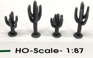 Phoenix Precision Model - HO Cacti: Saguaro Assortmnt #1 Undec 4pc - 31567