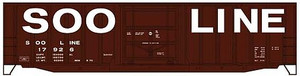 Accurail - HO 50' Exterior Post Steel Boxcar SOO - 5665