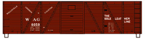 Accurail - HO 40' Wood Boxcar Wellsvile Addison & - 81601