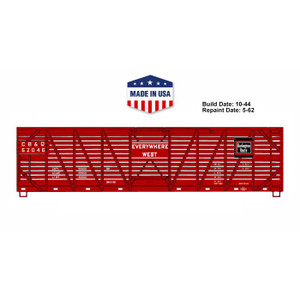 Accurail - HO 40' Wood Stock Car CB&Q - 4744