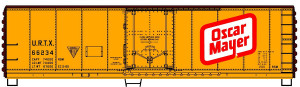 Accurail - HO 40' Steel Reefer Oscar Mayer - 81641