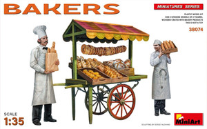 Mini Art Models - Bakers w/bread & Cart 1:35 - 38074