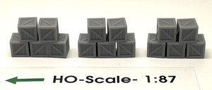 Phoenix Precision Model - HO Crate Stacks-Type 1 Only, Undec (3pc) - 31536