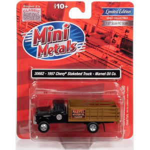 Classic Metal Works - HO '57 Chevy Stakebed Truck Marvel Oil - 30662 Classic Metal Works - HO '57 Chevy Stakebed Truck Marvel Oil - 30662