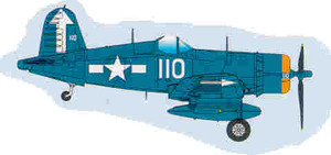 Easy Model Aircraft - F-4U1 CORSAIR BUNKER HILL 1:72 - 37234