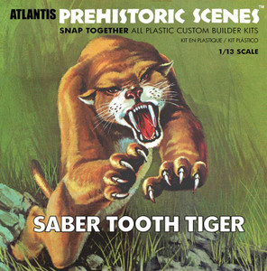 Atlantis Models - Sabre Tooth Tiger Prehistoric Scenes - 733