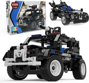 MMT - Mechaincal Master Tech - Tech Brick 2'n1 Police Car Kit - 6810