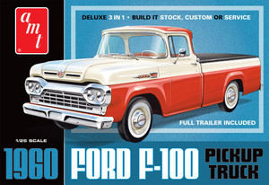 AMT-ERTL Models - 60 Ford F-100 Pickup w/trailer 1:25 - 1407