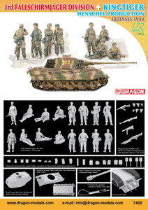DML Military Kits - 3rd Fallschirmjager w/Henschel Tur. 1:72 - 7400
