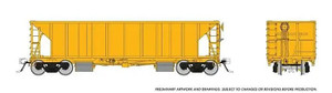 Rapido Trains - HO NSC Ballast Hopper undec yellow - 158098