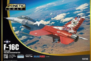 Kinetic Model Kits - F-16C Texas ANG Lone Star Gunfightr 1:48 - 48146