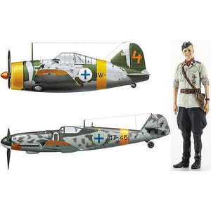Hasegawa Models - B-239 Buffalo & Bf109G-6 1:72 - 2439