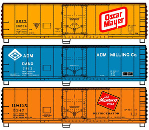 Accurail - HO 40' Steel Reefer 3 car set - 8164