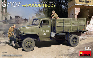 Mini Art Models - G7107 4x4 1.5ton Cargo Truck w/Stake 1:3 - 35386