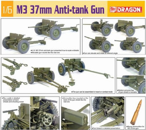 DML Military Kits - US M3 37mm Anti Tank Gun 1:6 - 75029