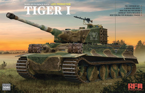Ryefield Models - Tiger I Late w/full int + zimmerit 1:35 - 5080