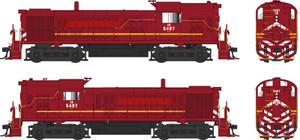 Bowser - Ho ALCo RS-3 Con Late Red Patch 5487 - 25249