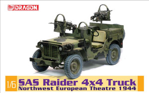 DML Military Kits - SAS Raider 4x4 Jeep NW Europe 1944 1:6 - 75042