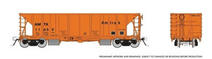 Rapido Trains - HO NSC Ballast Hopper 6pk Amtrak - 158007