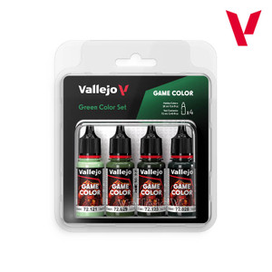 Vallejo Acrylic Paints - Game Color Green Color Set 4pk - 72384