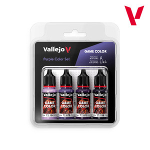 Vallejo Acrylic Paints - Game Color Purple Color Set 4pk - 72382
