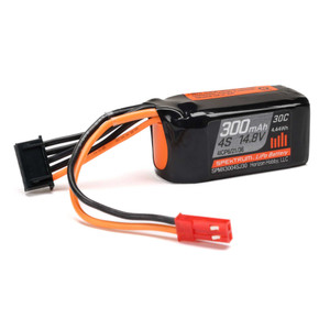 Spektrum - 4S 14.8V 300mAh 30C LiPo Battery - X3004SJ30 Spektrum - 4S 14.8V 300mAh 30C LiPo Battery - X3004SJ30