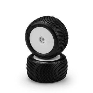 Jconcepts - Fuzz Bite - pink compound - pre-mounted, white wheels (Fits - Losi Mini-T 2.0 | Mini-B rear) - 4084-1221 Jconcepts - Fuzz Bite - pink compound - pre-mounted, white wheels (Fits - Losi Mini-T 2.0 | Mini-B rear) - 4084-1221