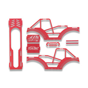 FuriTek - FURITEK RAPTOR ALUMINUM FRAME KIT FOR SCX24 CRAWLERS - RED - 2107 FuriTek - FURITEK RAPTOR ALUMINUM FRAME KIT FOR SCX24 CRAWLERS - RED - 2107
