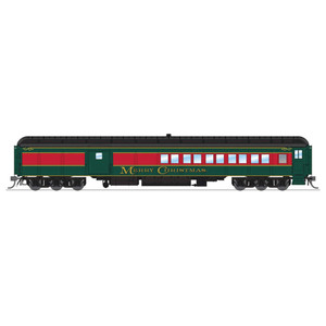 Broadway Limited Imports - HO Scale Coach-Baggage Combine, Christmas Holiday Scheme - 9120 Broadway Limited Imports - HO Scale Coach-Baggage Combine, Christmas Holiday Scheme - 9120