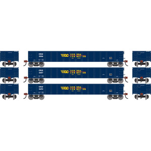 Athearn - HO ATH 52' Mill Gondola, CRLE #3556/3607/3692 (3) - -1873