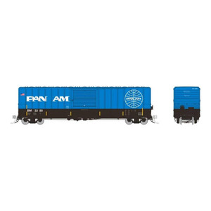 Rapido Trains - HO PC&F 5241cuft boxcar: B&M - Pan-Am: 6-Pack #1 - 198002 Rapido Trains - HO PC&F 5241cuft boxcar: B&M - Pan-Am: 6-Pack #1 - 198002