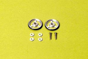 Tamiya - JR 3-Spoke Ball-Race Rollers (17mm/Aluminum) - 15161