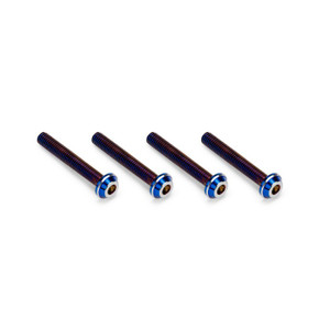 J Concepts - 3x20mm Top Hat Titanium Screw, Burnt Blue, 4pc - 51421 J Concepts - 3x20mm Top Hat Titanium Screw, Burnt Blue, 4pc - 51421