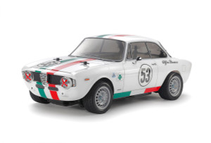 Tamiya - RC Alfa Romeo Giulia Sprint, MB-01 GTA White Painted Body - 47501 Tamiya - RC Alfa Romeo Giulia Sprint, MB-01 GTA White Painted Body - 47501