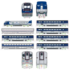 Kato USA - (N) Amtrak SC-44 & Amtrak Pacific Surfliner 8 Unit Set w/Pre-Installed DCC - 106-9010-DCC Kato USA - (N) Amtrak SC-44 & Amtrak Pacific Surfliner 8 Unit Set w/Pre-Installed DCC - 106-9010-DCC