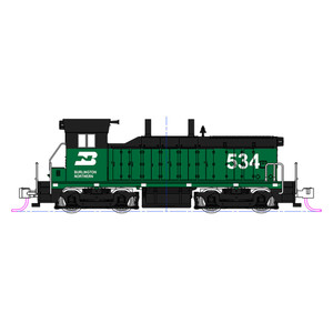 Kato USA - (N)EMD NW2 Burlington Northern #543 w/ Preinstalled DCC + Sound - 176-4378-S Kato USA - (N)EMD NW2 Burlington Northern #543 w/ Preinstalled DCC + Sound - 176-4378-S